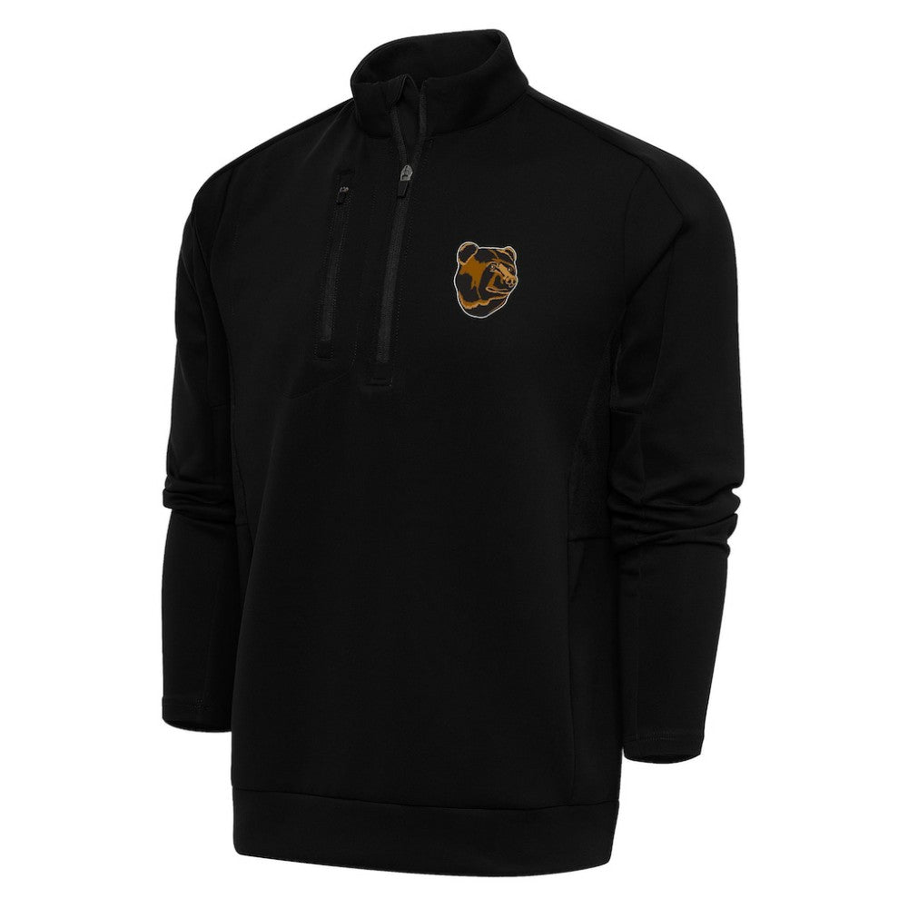 Boston Bruins Antigua Special Edition 2.0 Generation Quarter-Zip Pullover Top - Black - NHL 5205504