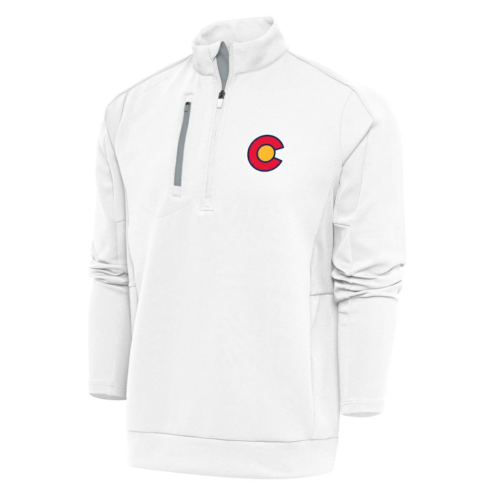 Colorado Avalanche Antigua Special Edition 2.0 Generation Quarter-Zip Pullover Top - White - NHL 5205509