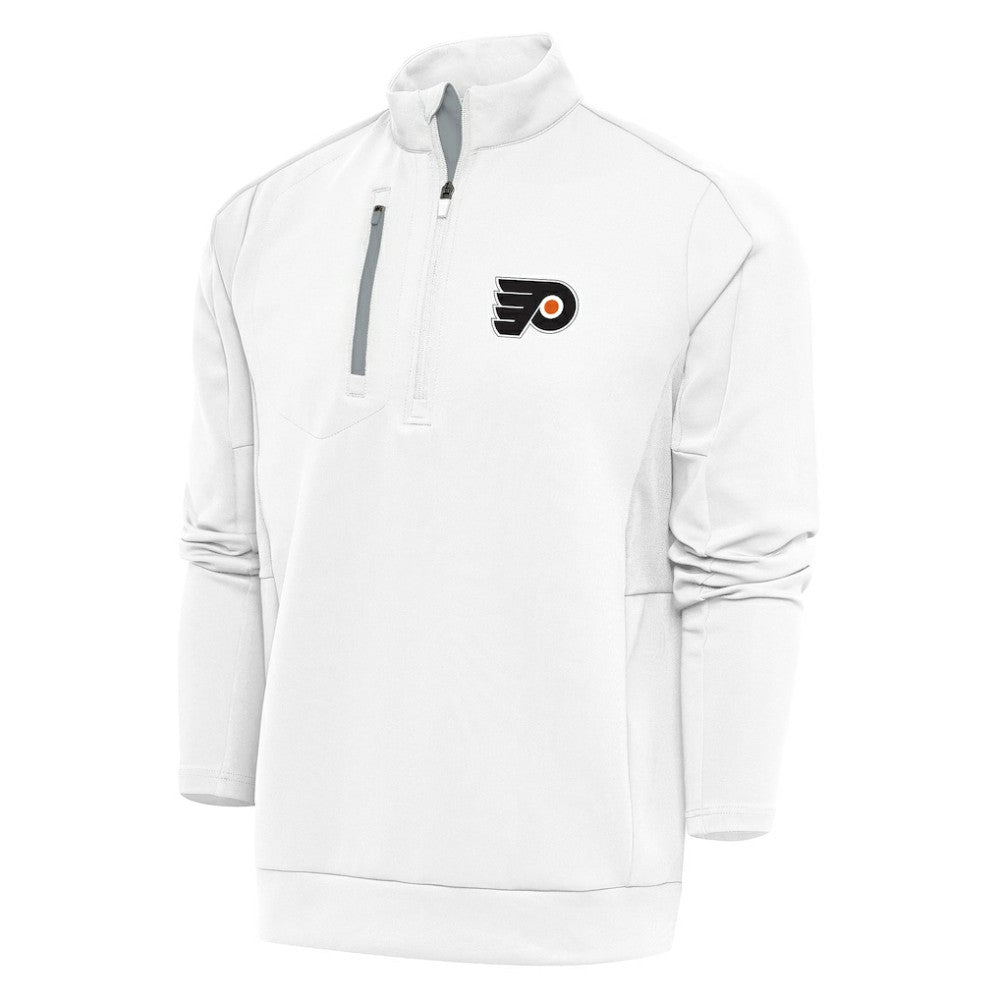 Philadelphia Flyers Antigua Special Edition 2.0 Generation Quarter-Zip Pullover Top - White - NHL 5205523