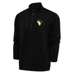 Pittsburgh Penguins Antigua Special Edition 2.0 Generation Quarter-Zip Pullover Top - Black - NHL 5205524