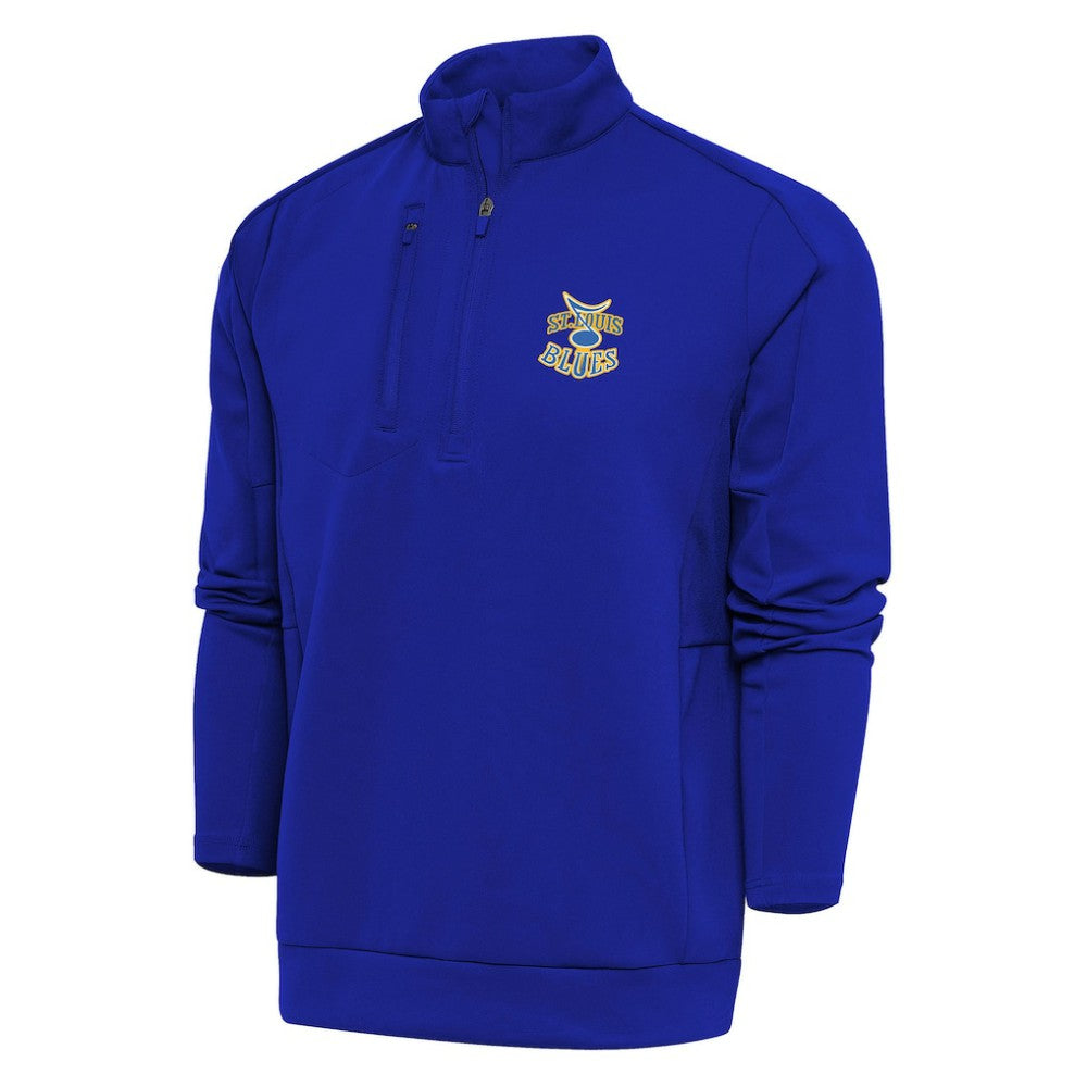 St. Louis Blues Antigua Special Edition 2.0 Generation Quarter-Zip Pullover Top - Royal - NHL 5205527
