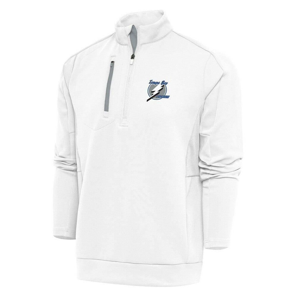 Tampa Bay Lightning Antigua Special Edition 2.0 Generation Quarter-Zip Pullover Top - White - NHL 5205528
