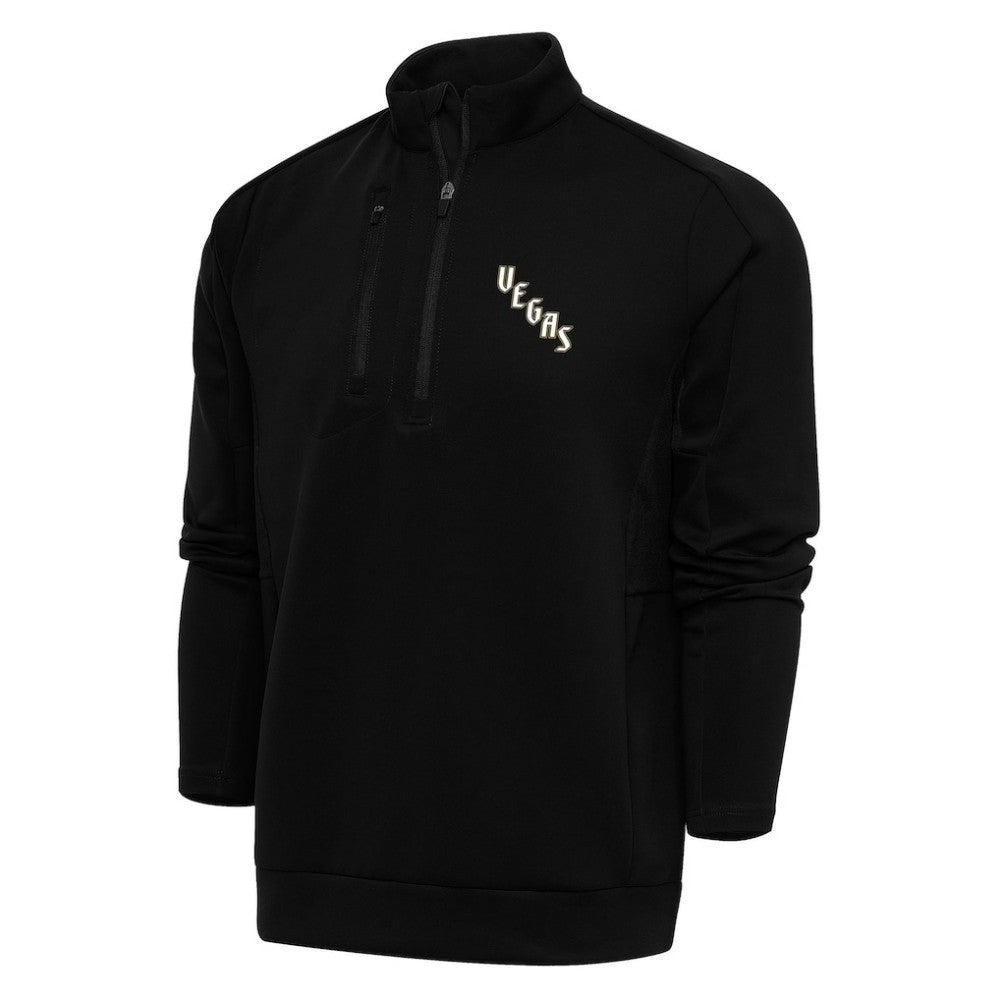 Vegas Golden Knights Antigua Special Edition 2.0 Generation Quarter-Zip Pullover Top - Black - NHL 5205531