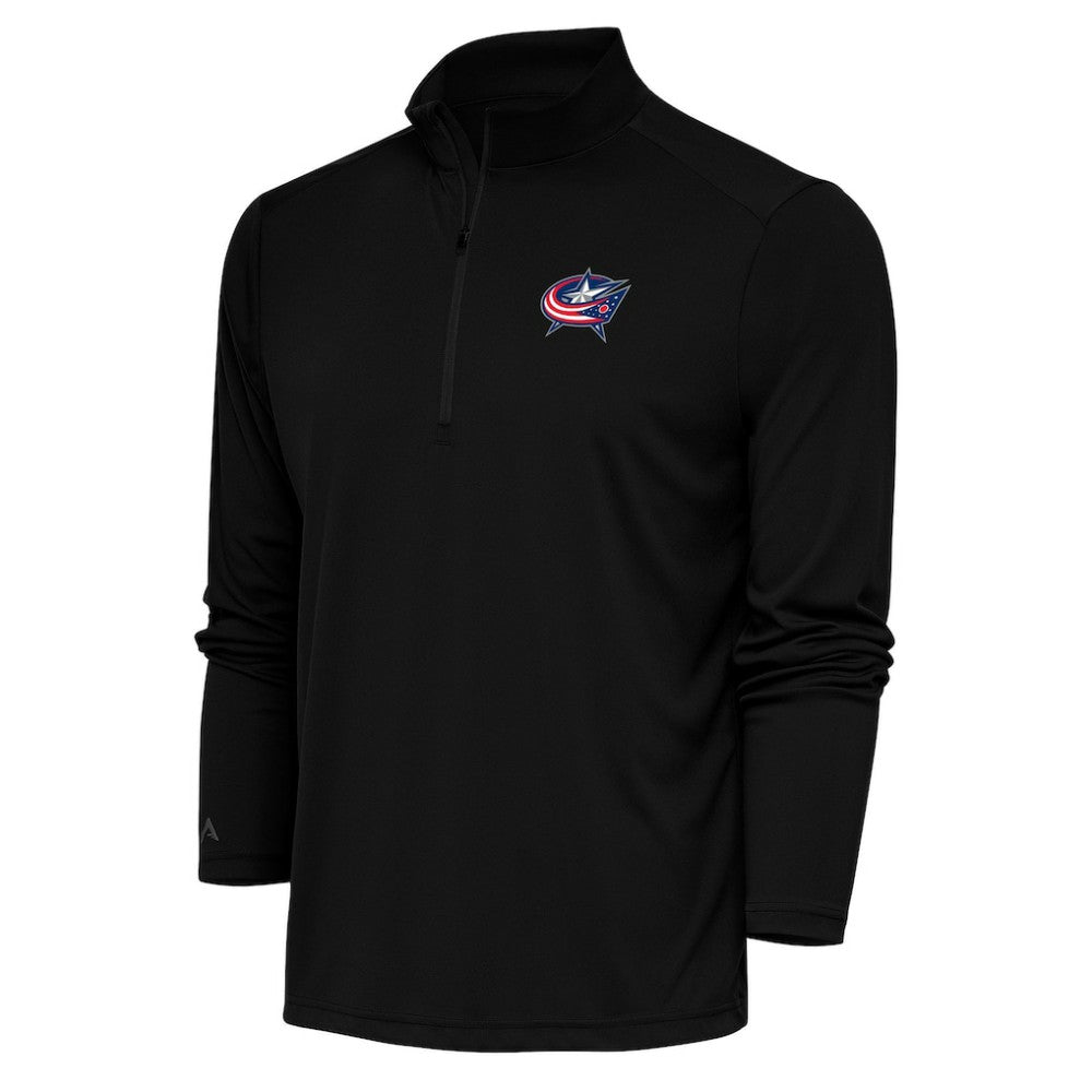 Columbus Blue Jackets Antigua Special Edition 2.0 Tribute Quarter-Zip Pullover Top - Black - NHL 5205574