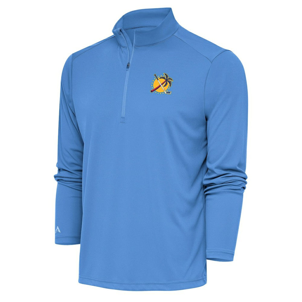 Florida Panthers Antigua Special Edition 2.0 Tribute Quarter-Zip Pullover Top - Light Blue - NHL 5205578