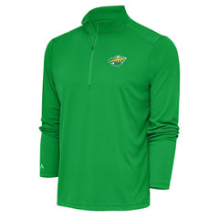 Minnesota Wild Antigua Special Edition 2.0 Tribute Quarter-Zip Pullover Top - Green - NHL 5205580