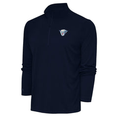 Nashville Predators Antigua Special Edition 2.0 Tribute Quarter-Zip Pullover Top - Navy - NHL 5205582