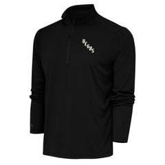 Vegas Golden Knights Antigua Special Edition 2.0 Tribute Quarter-Zip Pullover Top - Black - NHL 5205595