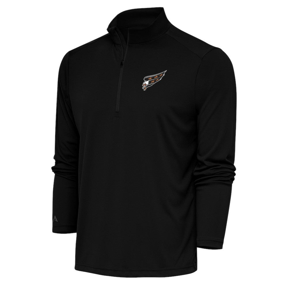 Washington Capitals Antigua Special Edition 2.0 Tribute Quarter-Zip Pullover Top - Black - NHL 5205596