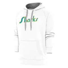 San Jose Sharks Antigua Special Edition 2.0 Victory Pullover Hoodie - White - NHL 5205622