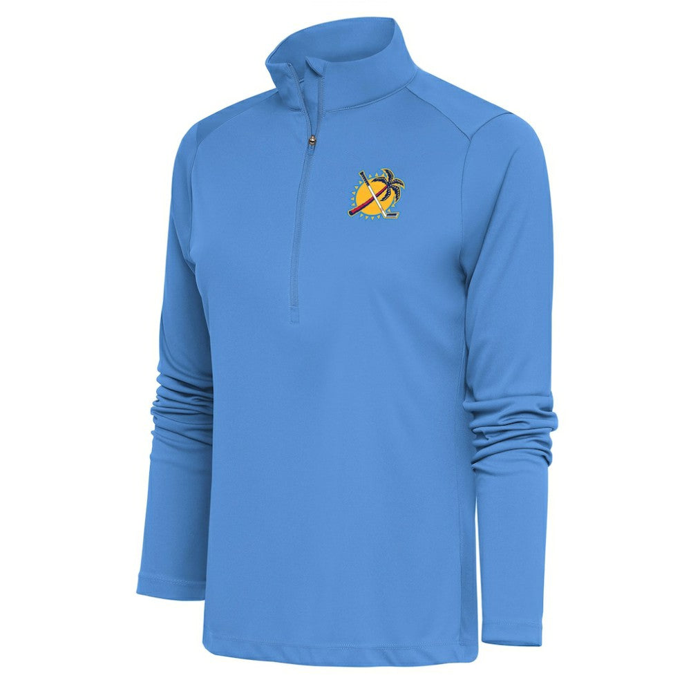 Florida Panthers Antigua Women's Special Edition 2.0 Tribute Quarter-Zip Pullover Top - Light Blue - NHL 5206126