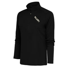 Vegas Golden Knights Antigua Women's Special Edition 2.0 Tribute Quarter-Zip Pullover Top - Black - NHL 5206143