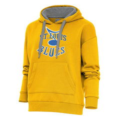 St. Louis Blues Antigua Women's Special Edition 2.0 Victory Pullover Hoodie - Gold - NHL 5206203
