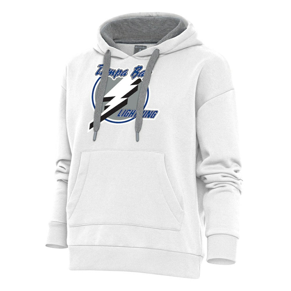 Tampa Bay Lightning Antigua Women's Special Edition 2.0 Victory Pullover Hoodie - White - NHL 5206204