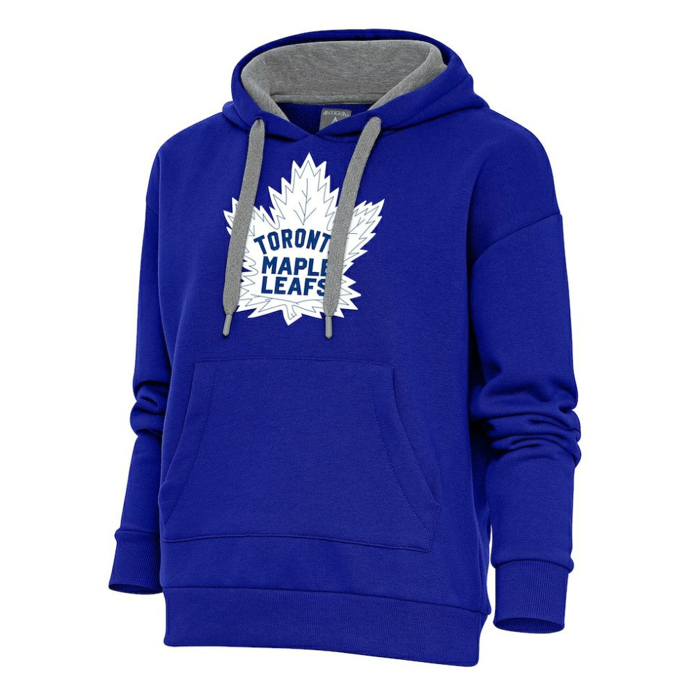 Toronto Maple Leafs Antigua Women's Special Edition 2.0 Victory Pullover Hoodie - Royal - NHL 5206205