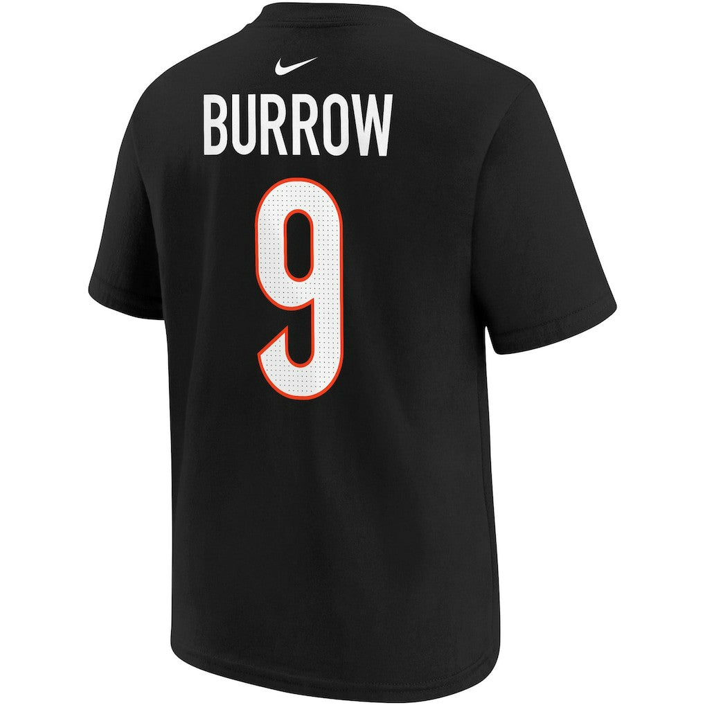 Nike Joe Burrow Cincinnati Bengals Youth Player Name & Number T-Shirt Black