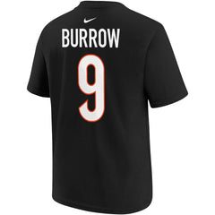 Nike Joe Burrow Cincinnati Bengals Youth Player Name & Number T-Shirt Black