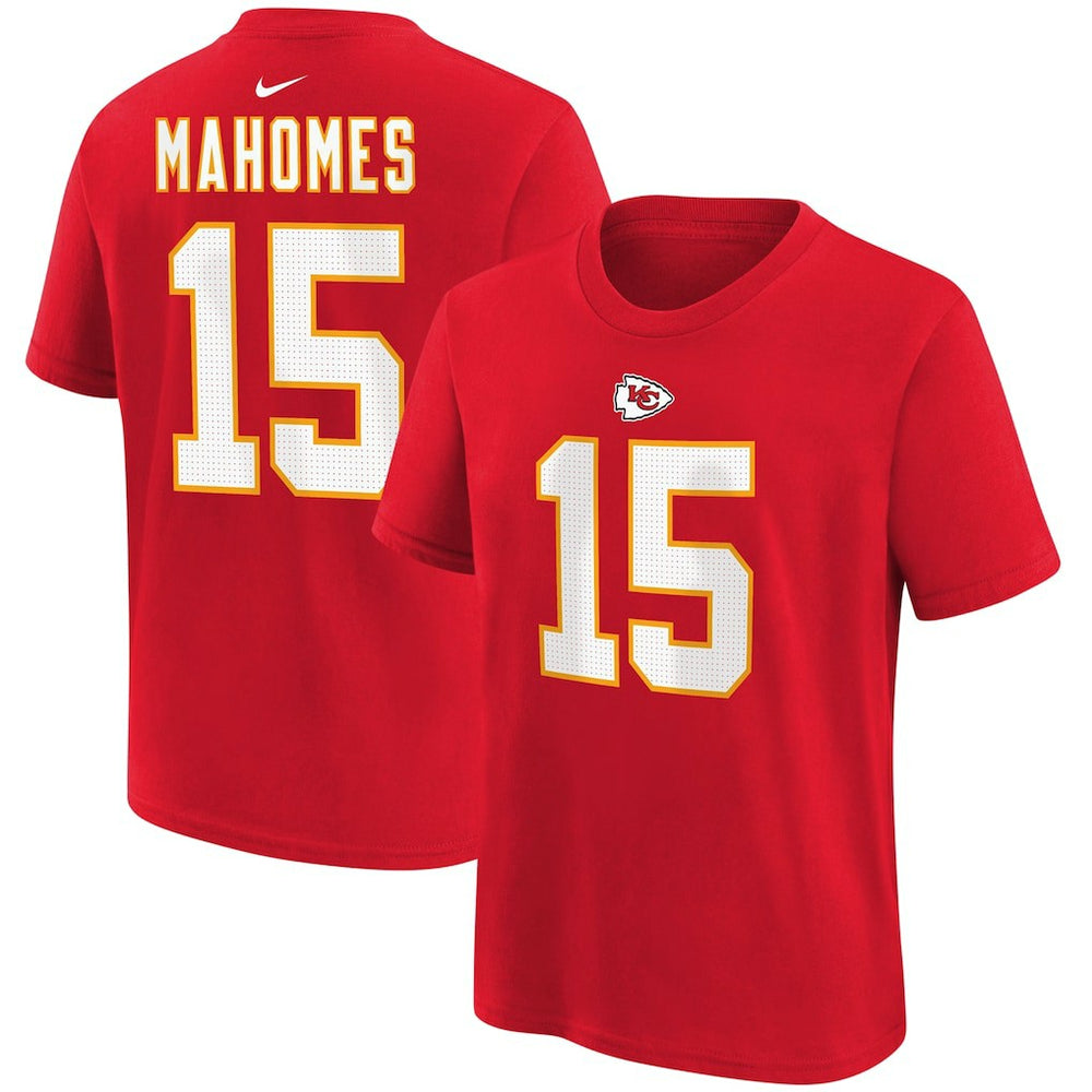 Nike Patrick Mahomes Kansas City Chiefs Youth Player Name & Number T-Shirt Red