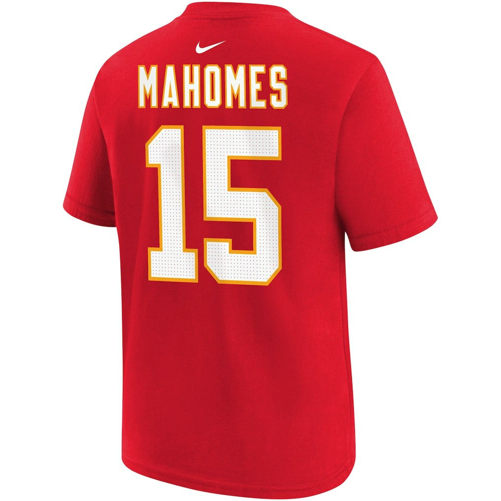 Nike Patrick Mahomes Kansas City Chiefs Youth Player Name & Number T-Shirt Red