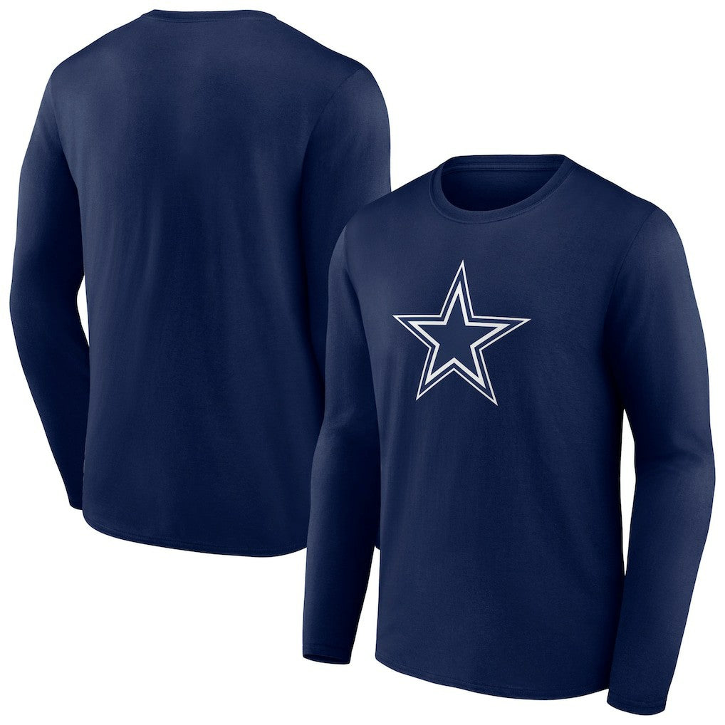 Dallas Cowboys Primary Logo Long T-Shirt Navy