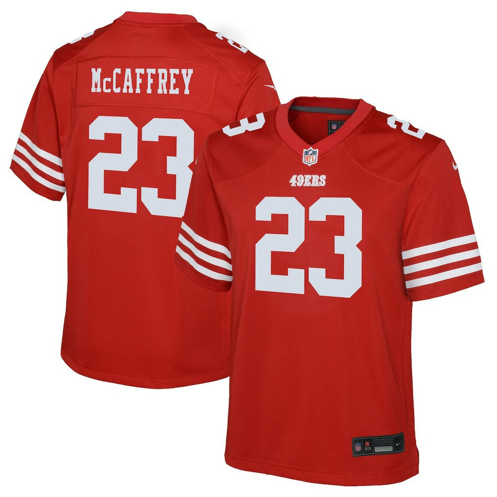 Nike Christian McCaffrey San Francisco 49ers Youth Game Jersey Scarlet