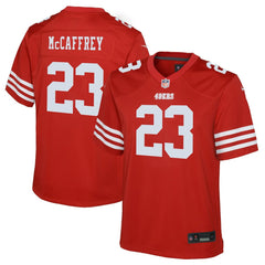 Nike Christian McCaffrey San Francisco 49ers Youth Game Jersey Scarlet