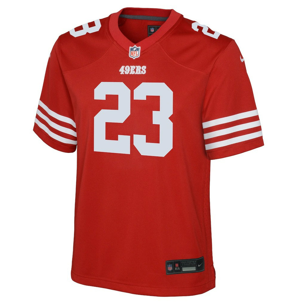 Nike Christian McCaffrey San Francisco 49ers Youth Game Jersey Scarlet
