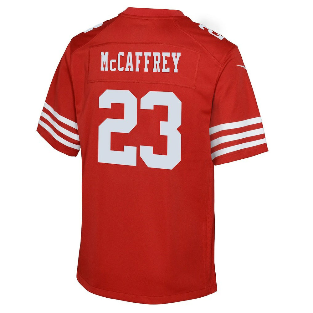 Nike Christian McCaffrey San Francisco 49ers Youth Game Jersey Scarlet