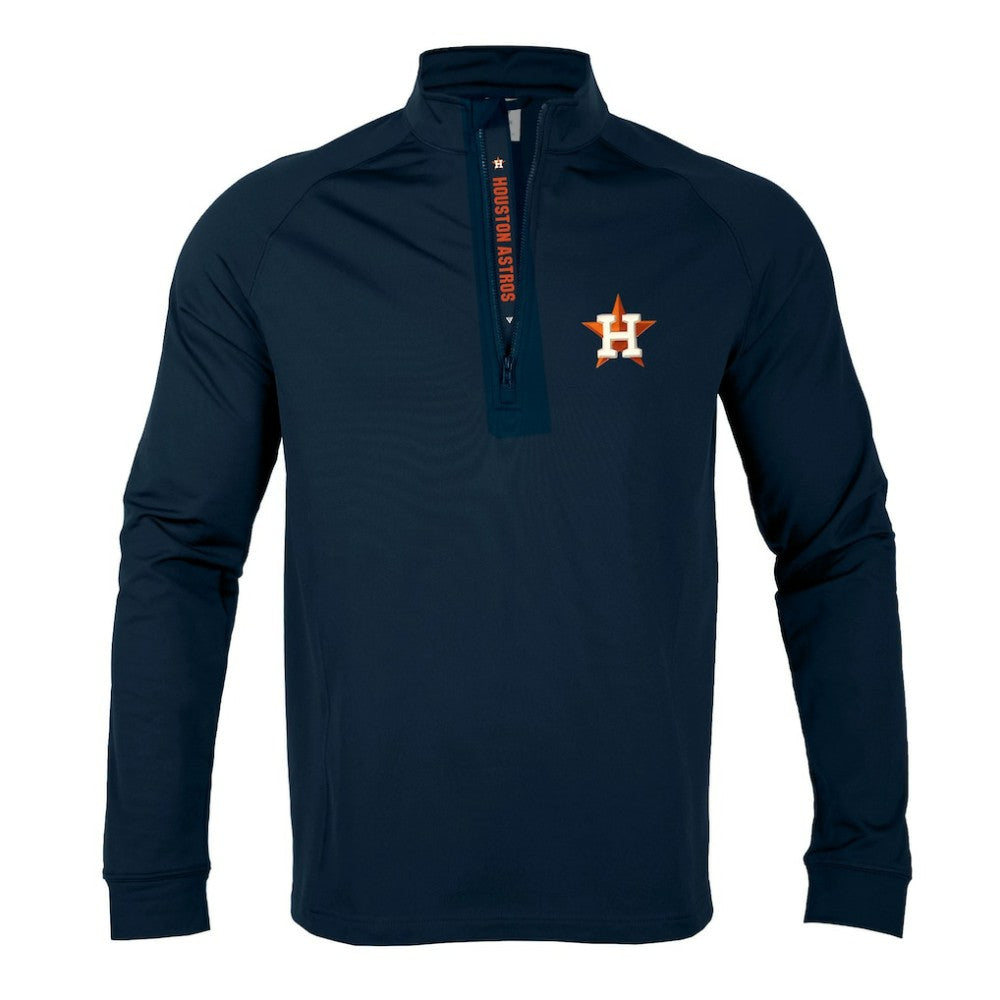 Houston Astros Levelwear Calibre Quarter-Zip Pullover Top - Navy - MLB Sale