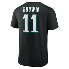 A.J. Brown Philadelphia Eagles Icon Player Name & Number T-Shirt Black