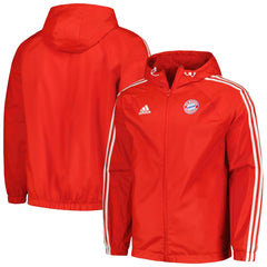 Bayern Munich 2023/24 DNA Raglan Full-Zip Windbreaker Red - Adidas Discount