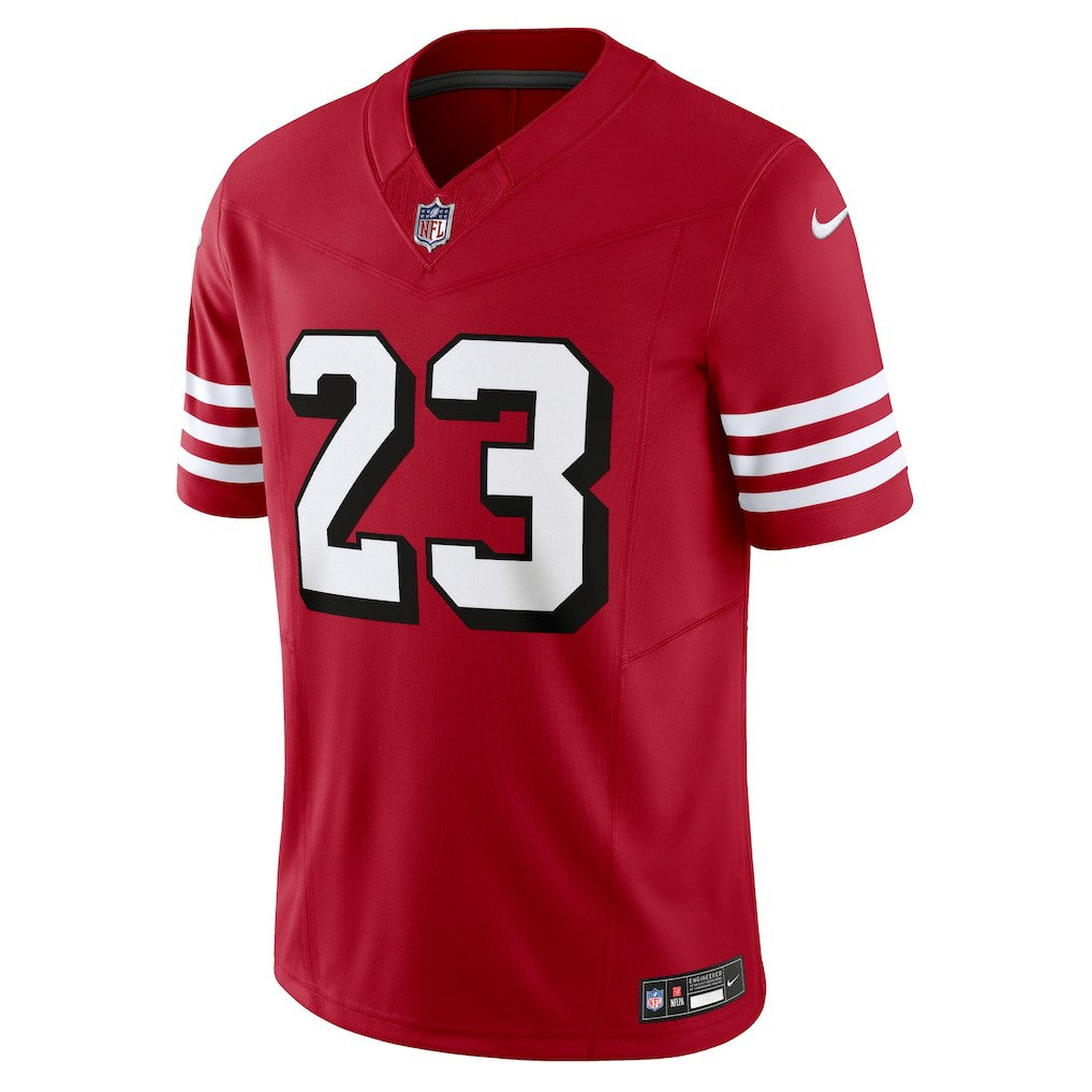 Nike Christian McCaffrey San Francisco 49ers Vapor F.U.S.E. Limited Jersey Scarlet