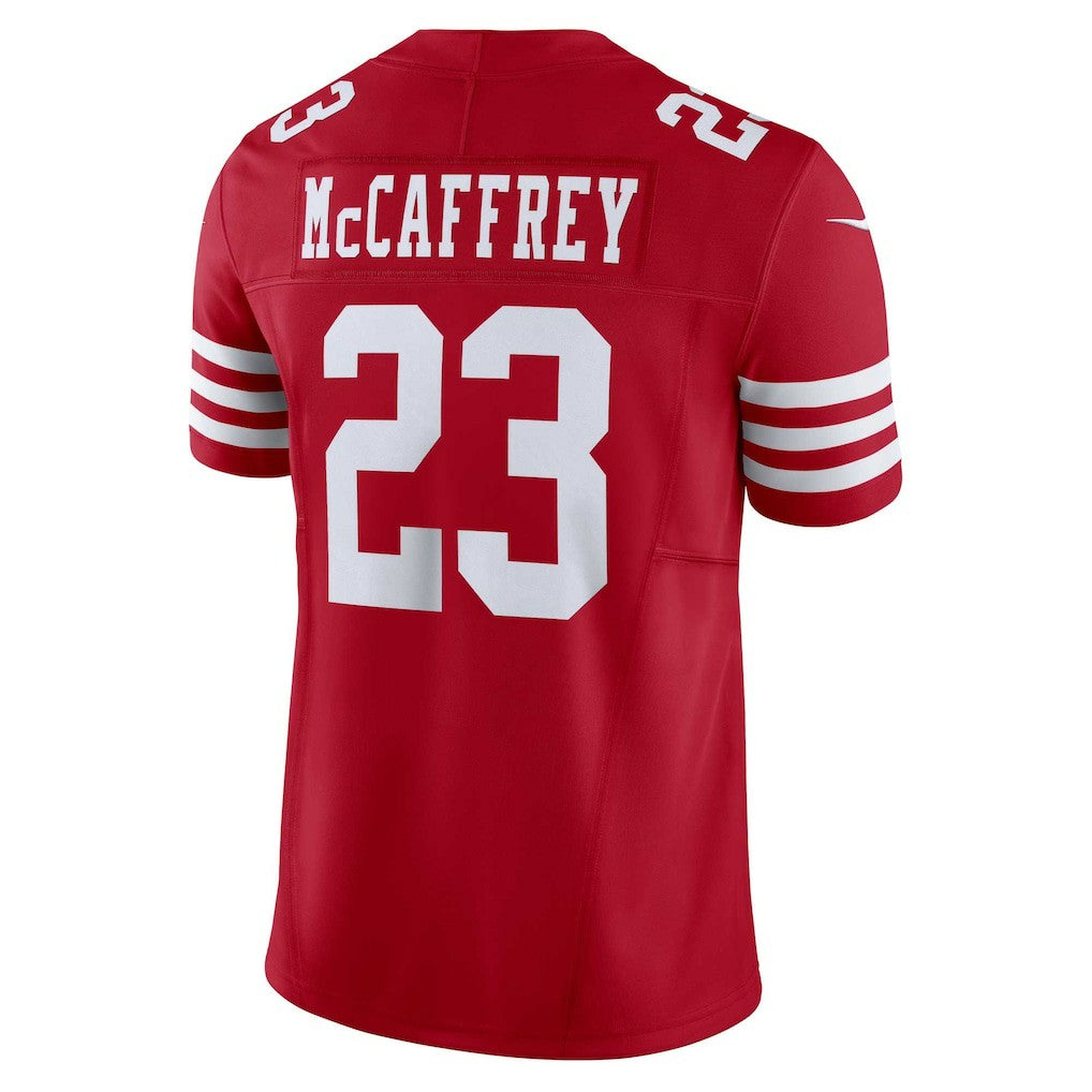 Nike Christian McCaffrey San Francisco 49ers Vapor F.U.S.E. Limited Jersey Scarlet
