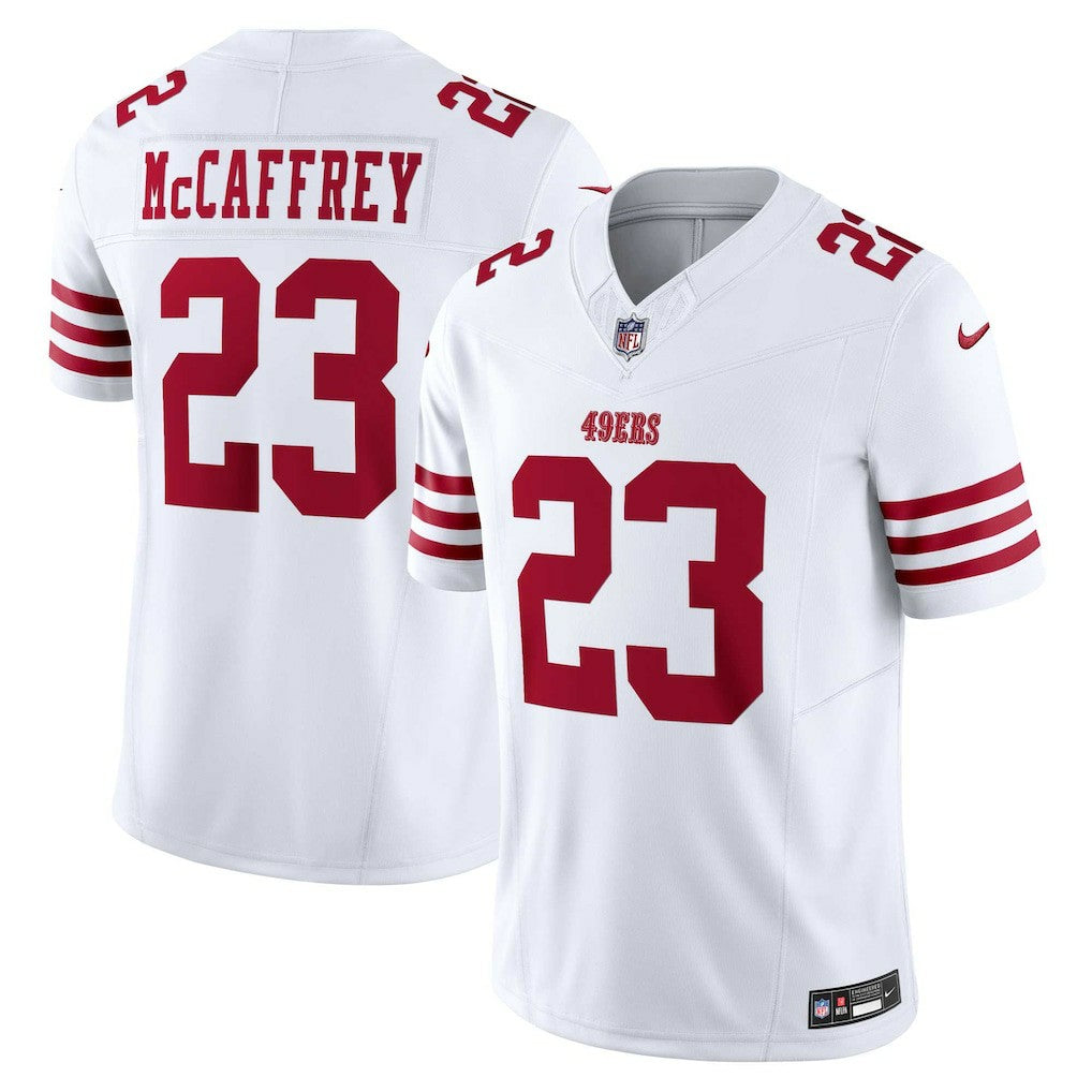 Nike Christian McCaffrey San Francisco 49ers Vapor F.U.S.E. Limited Jersey White