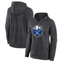 Buffalo Sabres Women's Primary Logo Pullover Hoodie - Charcoal - NHL 5220948