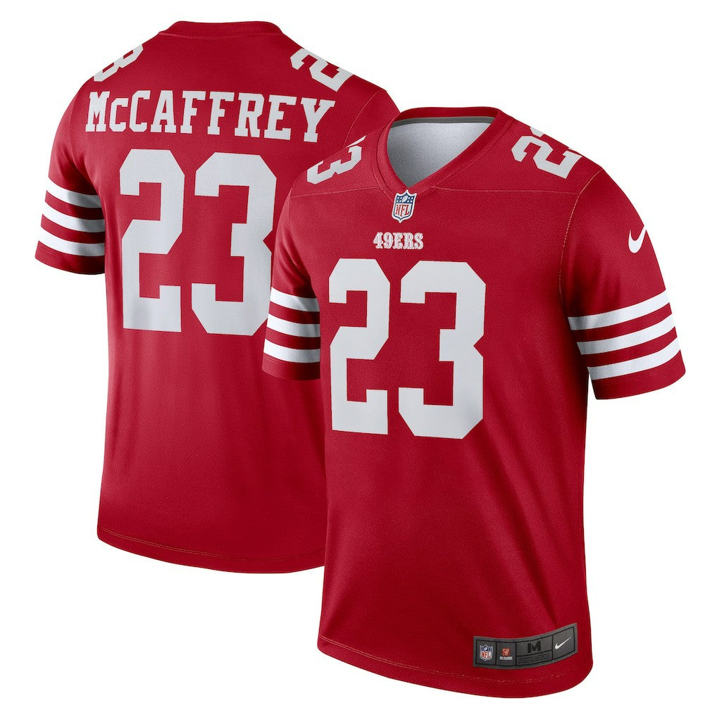 Nike Christian McCaffrey San Francisco 49ers Legend Player Performance Top Scarlet