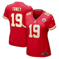 Nike Kadarius Toney Kansas City Chiefs Women's Game Player Jersey Red