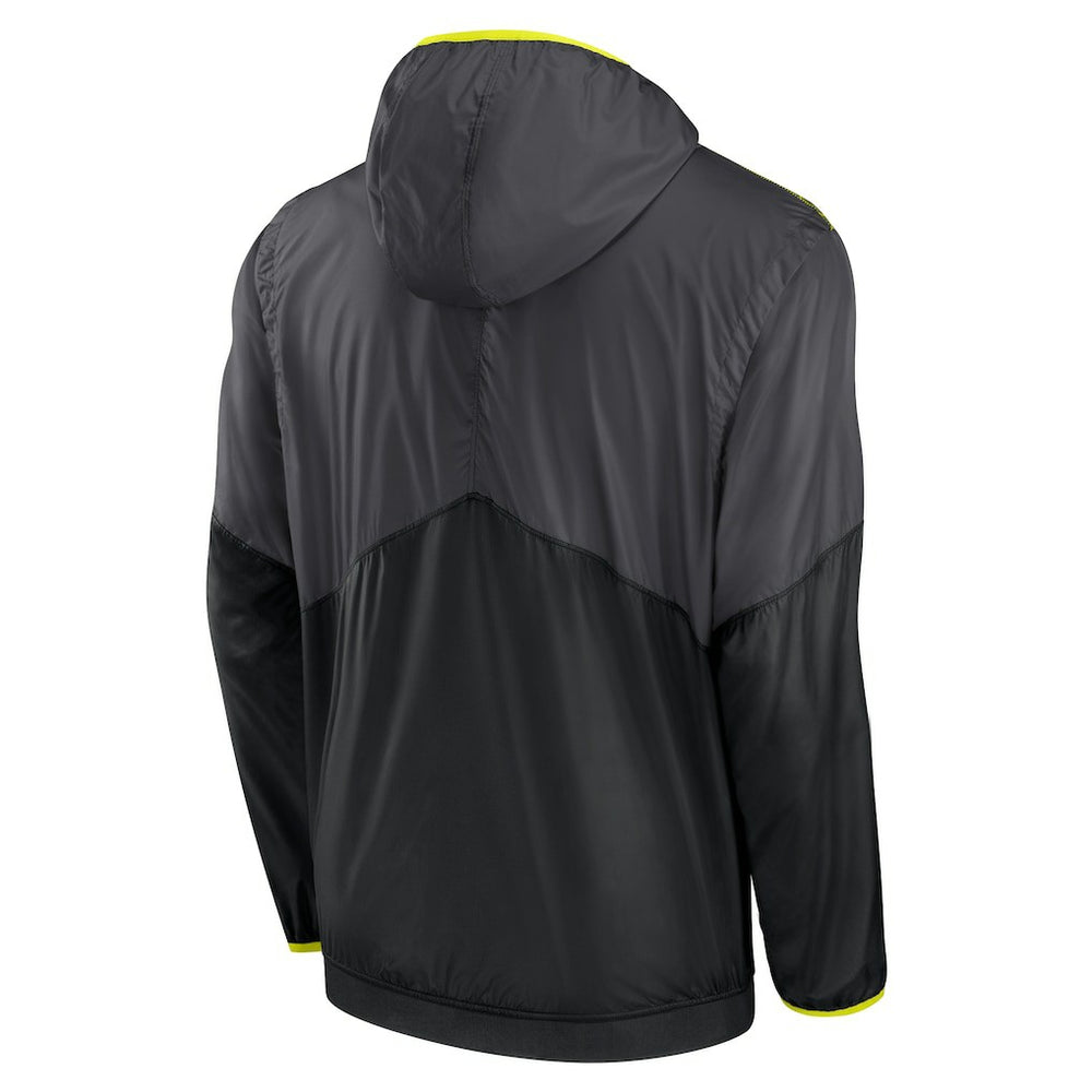 Nike Cleveland Browns Volt Hoodie Half-Zip Jacket Anthracite