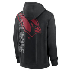 Nike Arizona Cardinals Layered Logo Statement Pullover Hoodie Black