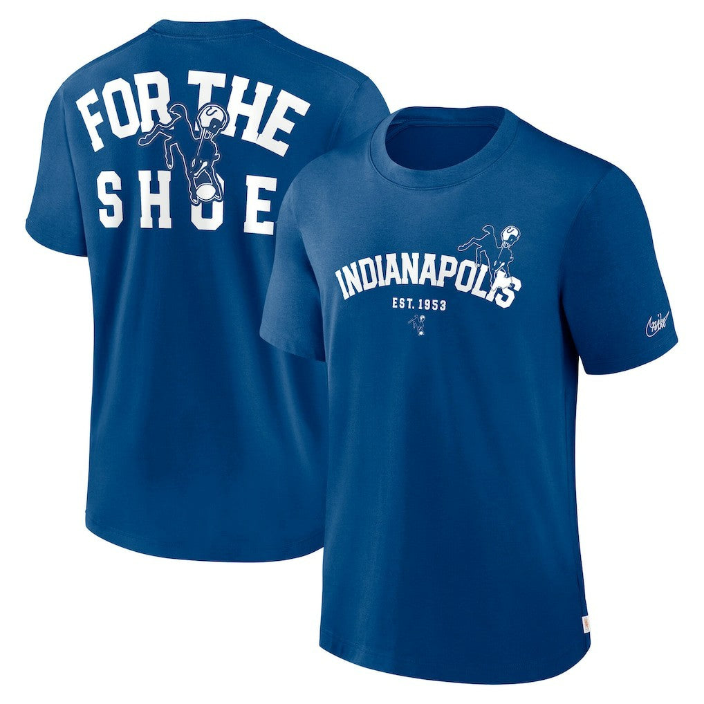Nike Indianapolis Colts Rewind Slogan T-Shirt Royal