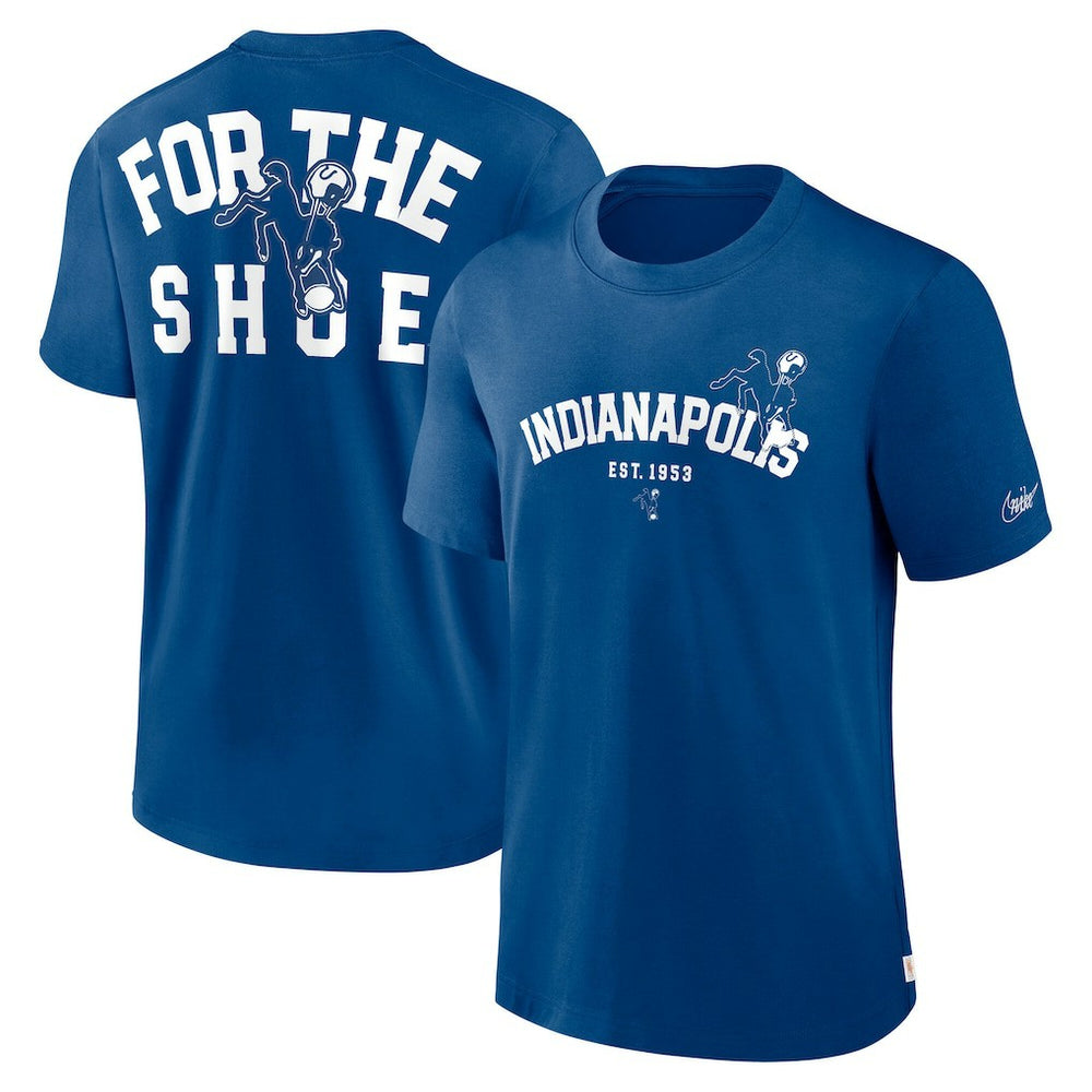 Nike Indianapolis Colts Rewind Slogan T-Shirt Royal