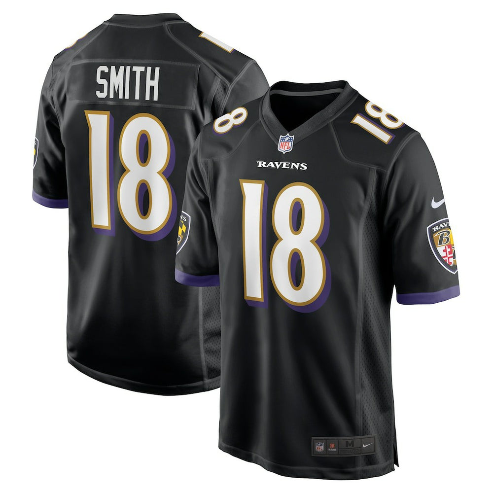 Nike Roquan Smith Baltimore Ravens Alternate Game Jersey Black