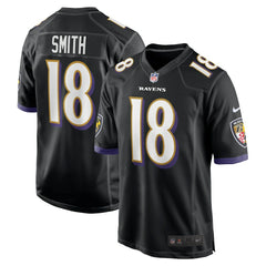 Nike Roquan Smith Baltimore Ravens Alternate Game Jersey Black