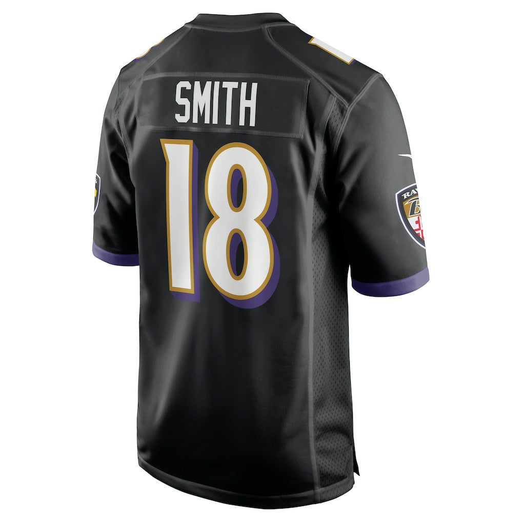 Nike Roquan Smith Baltimore Ravens Alternate Game Jersey Black