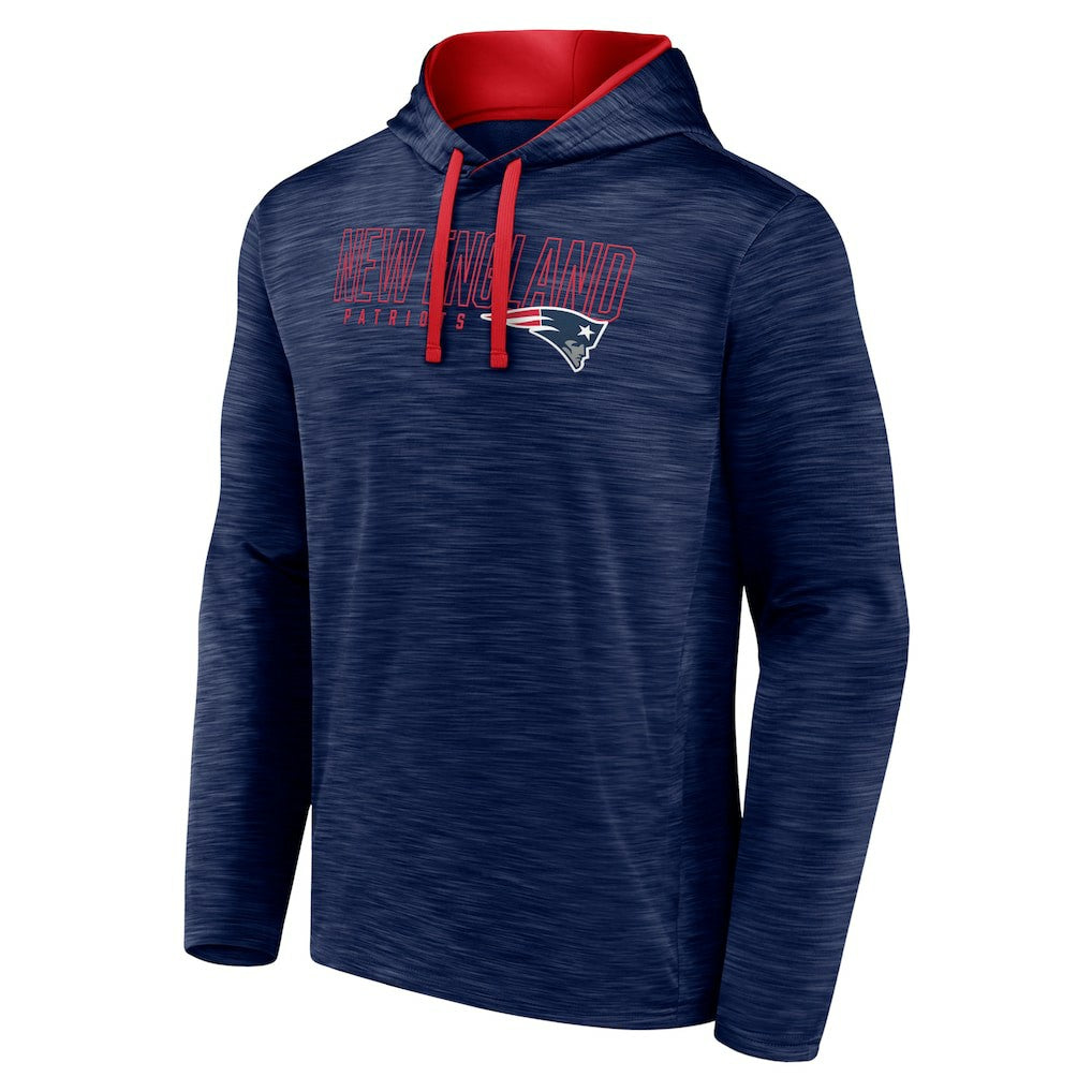 Fanatics New England Patriots Hook and Ladder Pullover Hoodie Heather Navy