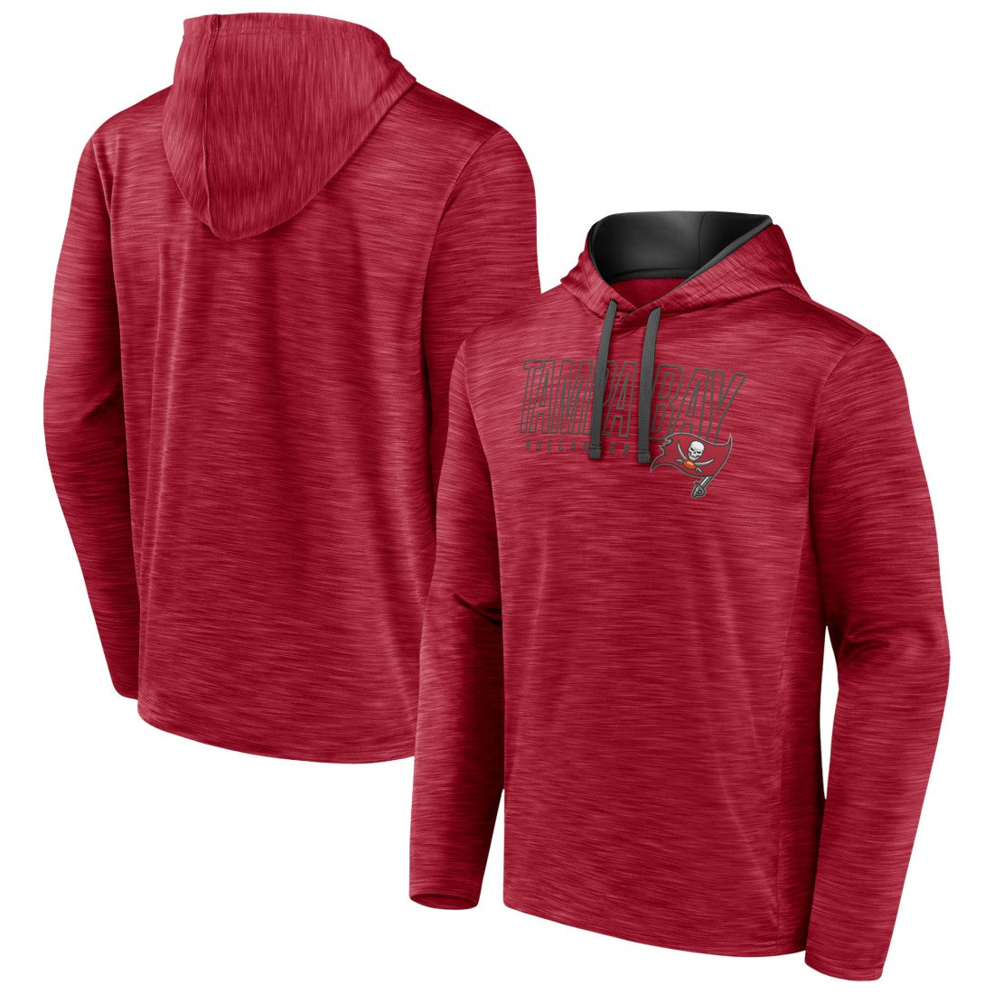 Fanatics Tampa Bay Buccaneers Hook and Ladder Pullover Hoodie Heather Red