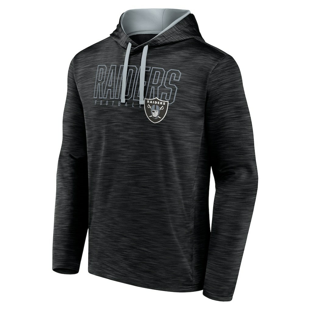 Fanatics Las Vegas Raiders Hook and Ladder Pullover Hoodie Heather Black