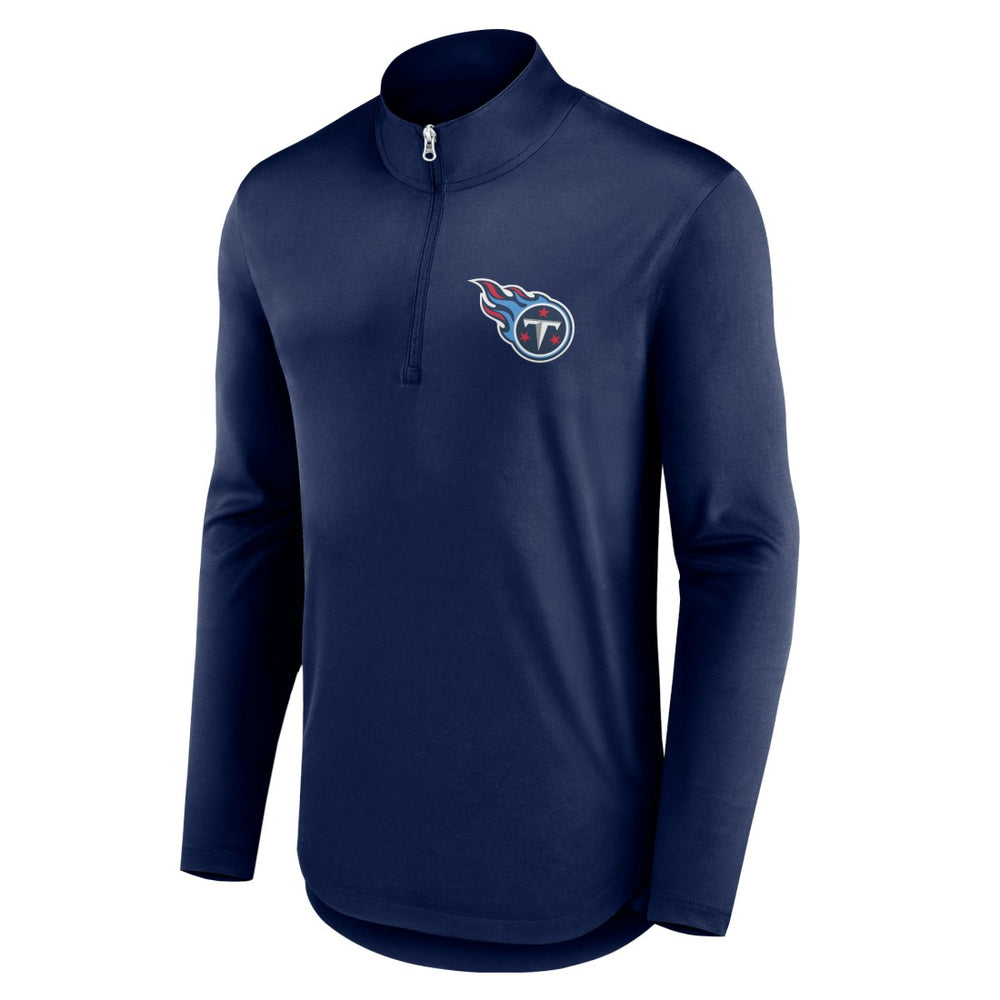 Fanatics Tennessee Titans Quarterback Quarter-Zip Top Navy