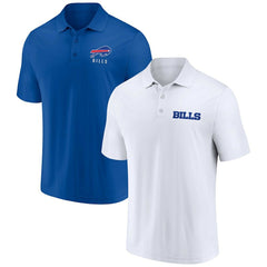Fanatics Buffalo Bills Lockup Two-Pack Polo Set White/Royal
