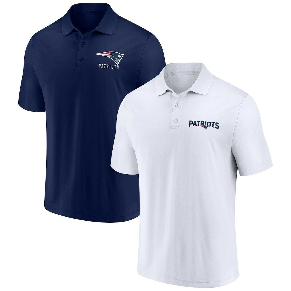 Fanatics New England Patriots Lockup Two-Pack Polo Set White/Navy